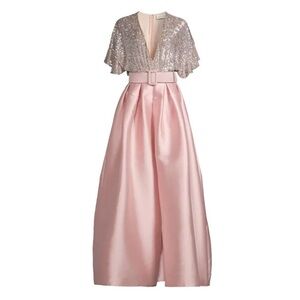 SACHIN + BABI
Simone Peony Sequin Gown size 10 NWT no belt. 
$795